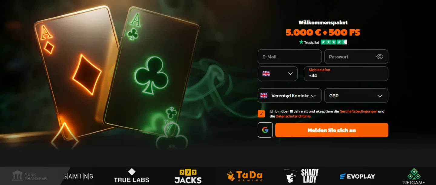 Hidden Jack — 100% jusqu'à 1 000 €/GBP/USD/CAD/AUD, 850 €, 550 €, 0,012 BTC, 2,4 BCH, 0,43 ETH, 12 LTC, 3000 DOGE, 1 000 USDT + 100 tours gratuits